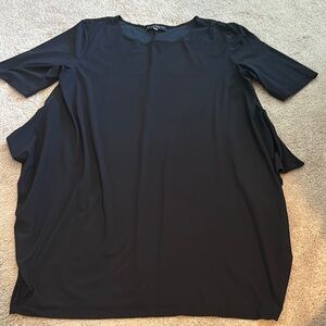 bryn Walker Black Short Sleeve Tunic
